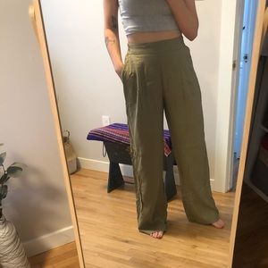 Heidi Wide Leg Linen Pull-on Pants